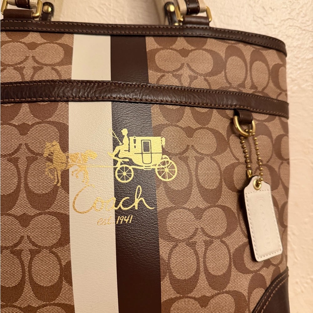 Coach Signature Tote - Picture 2 of 12